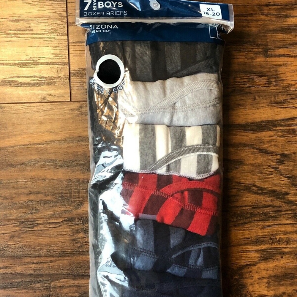 7 Pair Boys Boxer Briefs Arizona Jean Co. XL
